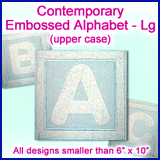 A Contemporary Embossed Alphabet Design Pack