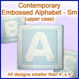 A Contemporary Embossed Alphabet Design Pack