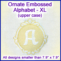 A Ornate Embossed Alphabet Design Pack
