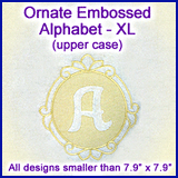 A Ornate Embossed Alphabet Design Pack