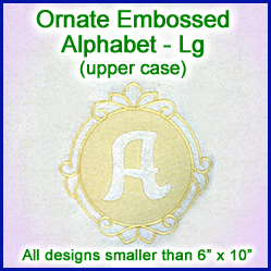 A Ornate Embossed Alphabet Design Pack