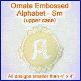 A Ornate Embossed Alphabet Design Pack