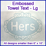 A Embossed Towel Text Design Pack