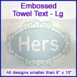 A Embossed Towel Text Design Pack