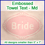 A Embossed Towel Text Design Pack