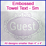 A Embossed Towel Text Design Pack