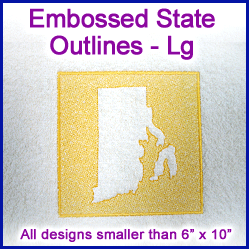 A Embossed State Outlines Design Pack