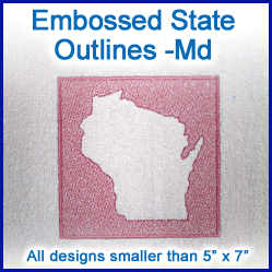 A Embossed State Outlines Design Pack