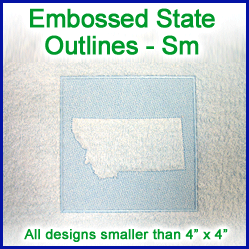 A Embossed State Outlines Design Pack