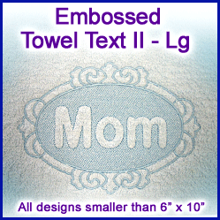 A Embossed Towel Text II Design Pack
