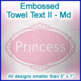 A Embossed Towel Text II Design Pack