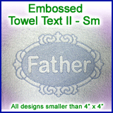 A Embossed Towel Text II Design Pack