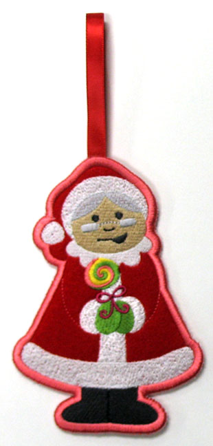 Towel Topper - Mrs. Claus (In-the-Hoop)