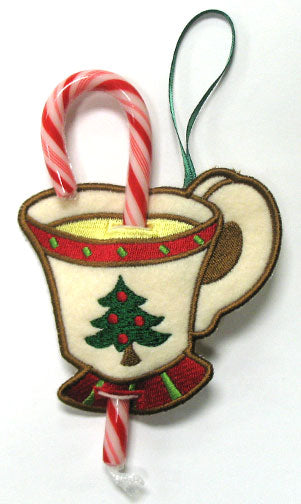 Eggnog Candy Cane Holder (In-the-Hoop)