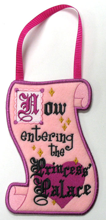 Princess' Palace Door Hanger (In-the-Hoop) - Lg
