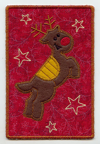 Reindeer Games (Postcard) (In-the-Hoop)