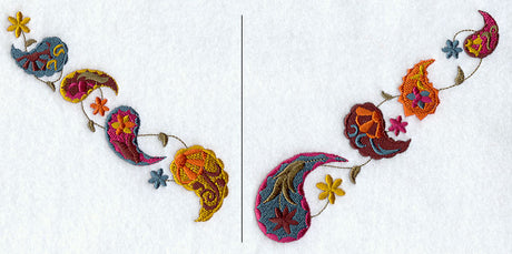 Autumn Paisley Neckline (V-Neck) (Split)