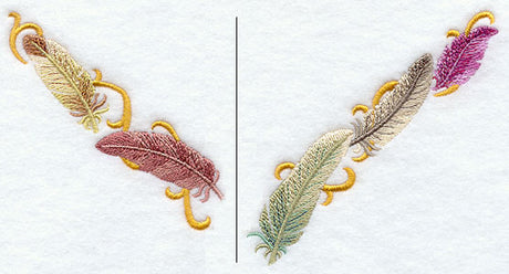 Fall Feathers Neckline (V-Neck) (Split)