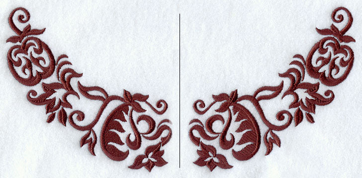 Damask Pumpkins Neckline (Crewneck) (Split)