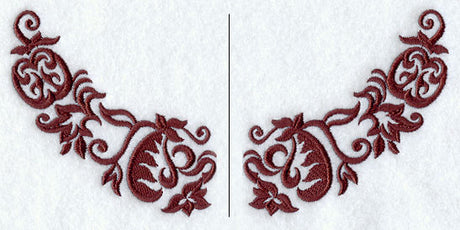 Damask Pumpkins Neckline (Crewneck) (Split)