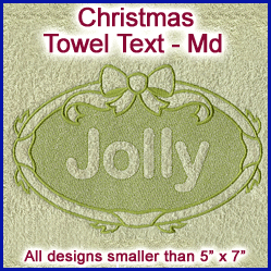 A Christmas Towel Text Design Pack