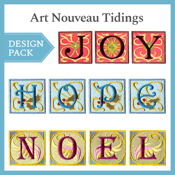 A Art Nouveau Tidings Design Pack