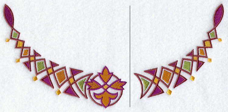 Celtic Diamonds Neckline (Crewneck) (Split)