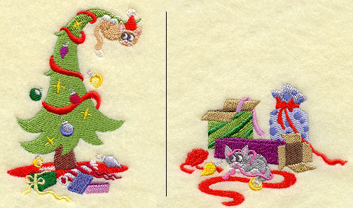 Christmas Kitties - Placket Pals