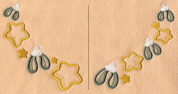 Merry Mistletoe Neckline (Crewneck) (Split)