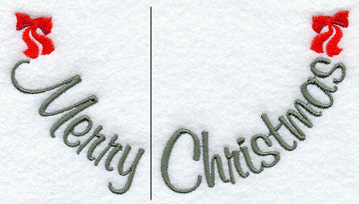 Merry Christmas Neckline (Crewneck) (Split)