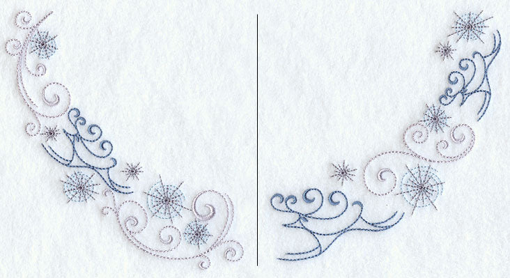 Icy Reindeer Neckline (Crewneck) (Split)