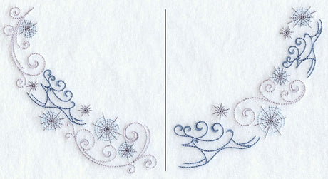 Icy Reindeer Neckline (Crewneck) (Split)