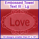A Embossed Towel Text Design Pack