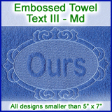A Embossed Towel Text Design Pack
