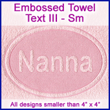 A Embossed Towel Text Design Pack