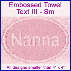 A Embossed Towel Text Design Pack