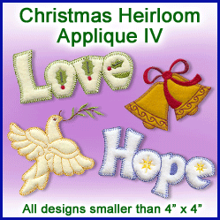A Christmas Heirloom Applique IV Design Pack