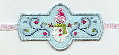 Snowman Napkin Ring (In-the-Hoop)
