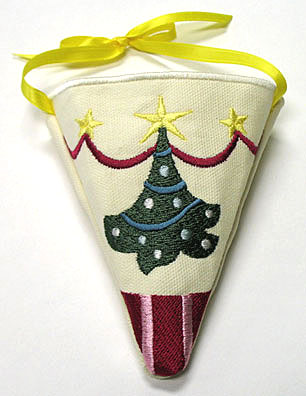 Christmas Tree Treat Cone (In-the-Hoop)