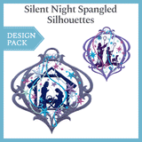 A Silent Night Spangled Silhouettes Design Pack