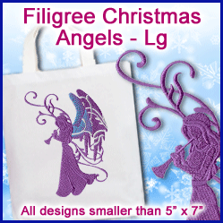 A Filigree Christmas Angels Design Pack
