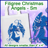A Filigree Christmas Angels Design Pack