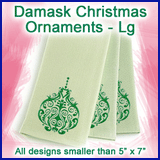 A Damask Christmas Ornaments Design Pack