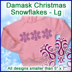 A Damask Snowflakes Design Pack