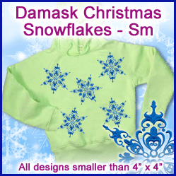 A Damask Snowflakes Design Pack