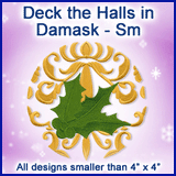 A Deck the Halls in Damask Design Pack