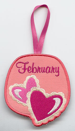 Monthly Towel Topper - February - Hearts (In-the-Hoop)