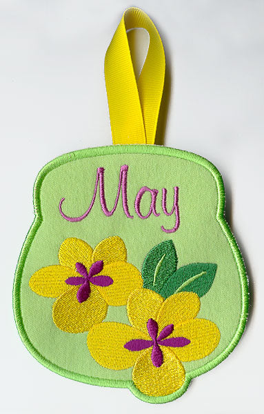 Monthly Towel Topper - May - Flowers (In-the-Hoop)