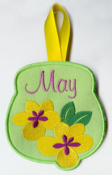 Monthly Towel Topper - May - Flowers (In-the-Hoop)