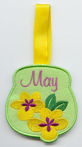 Monthly Towel Topper - May - Flowers (In-the-Hoop)